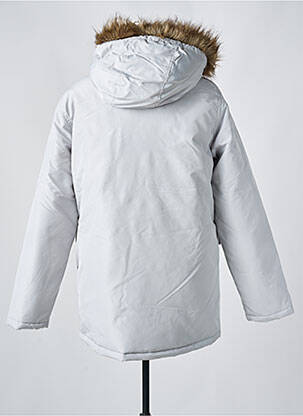 Geacă matlasată buzunare cu glugă gri JACK & JONES bărbat