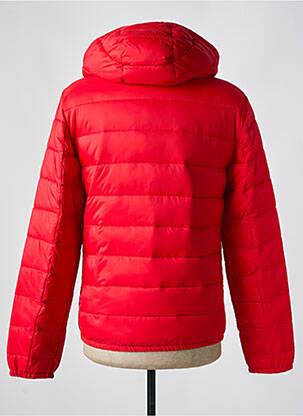 Geacă matlasată buzunare cu glugă roșu CELIO bărbat