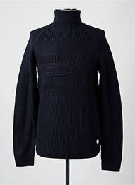 Pulover cu guler înalt elasticitate mâneci lungi albastru JACK & JONES homme