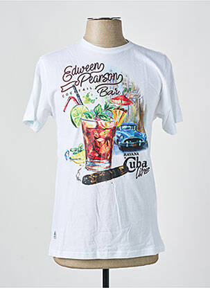 Tricou alb EDWEEN PEARSON bărbat