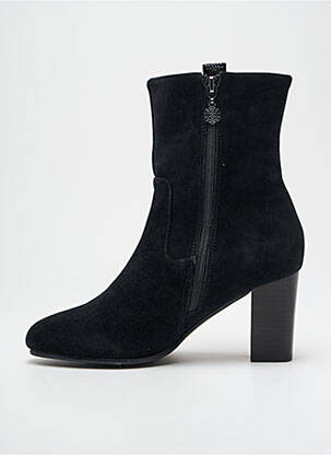 Botine/ghete nubuc toc de 7 la 9 cm negru EMILIE KARSTON femeie