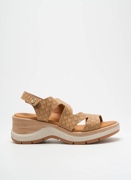 Sandale/Pantofi decupați bej PAULA URBAN femeie