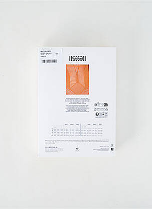 Body guler rotund mâneci lungi portocalie WOLFORD femeie