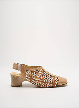 Sandale/Pantofi decupați bej OMBELLE femeie