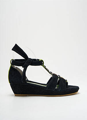 Sandale/pantofi decupați toc platformă toc de 4 la 6 cm negru REGARD femeie