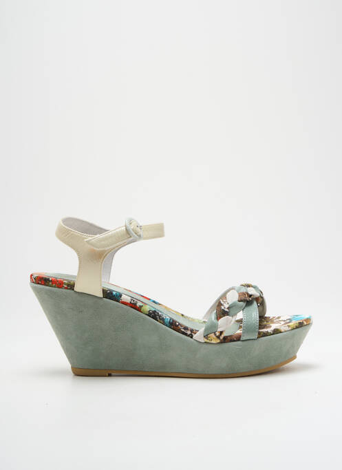 Sandale/Pantofi decupați verde REGARD femeie