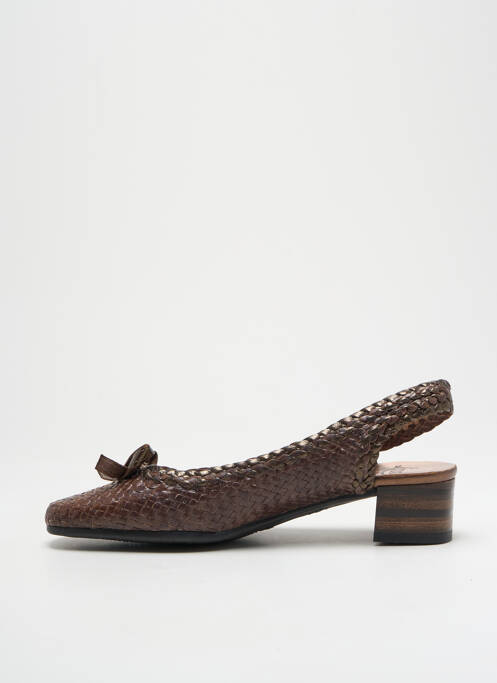 Pantofi cu toc maro LUXAT femeie