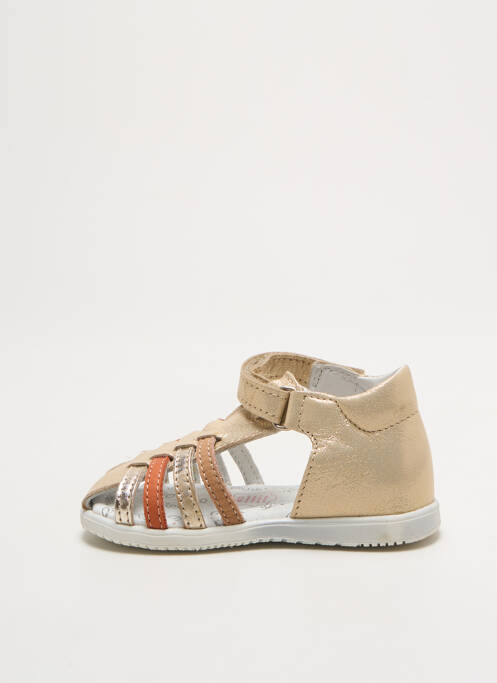 Sandale/Pantofi decupați auriu BOPY fată