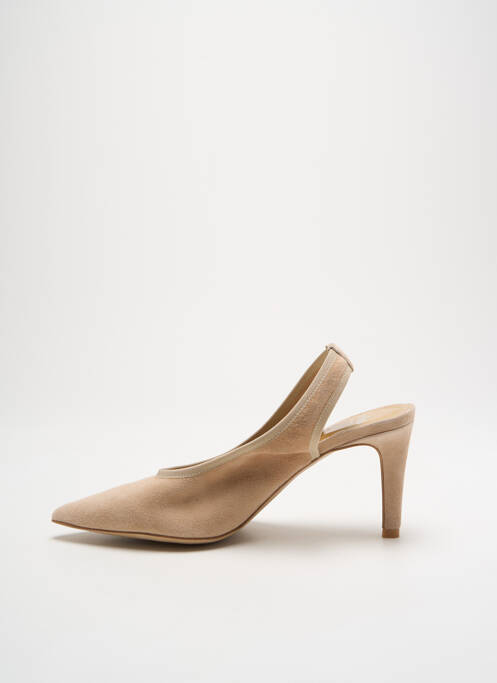 Pantofi cu toc bej PERLATO femeie