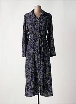 Rochie lungă mâneci lungi mâneci lungi albastru LA FEE MARABOUTEE femeie