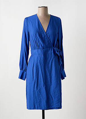 Rochie midi mâneci lungi mâneci lungi albastru LA FEE MARABOUTEE femeie