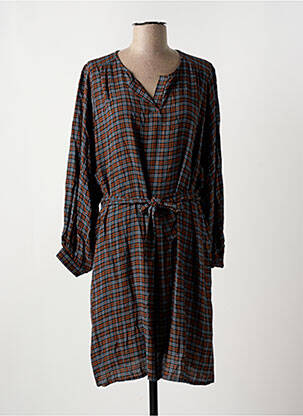 Rochie midi mâneci lungi mâneci lungi maro LA FEE MARABOUTEE femeie