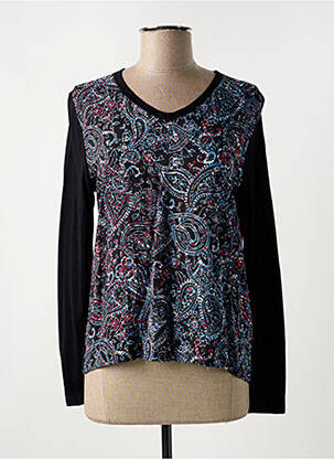 Tricou mâneci lungi mâneci lungi negru LA FEE MARABOUTEE femeie