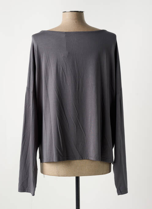 Tricou elasticitate mâneci lungi gri FILA femme