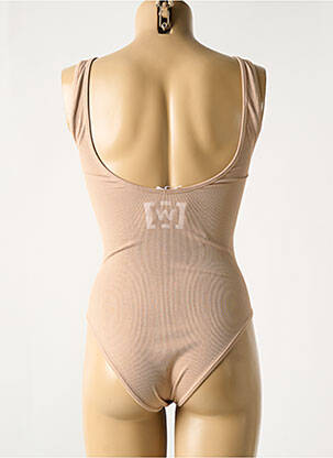 Body serigrafie bretele subțiri bej WOLFORD femeie