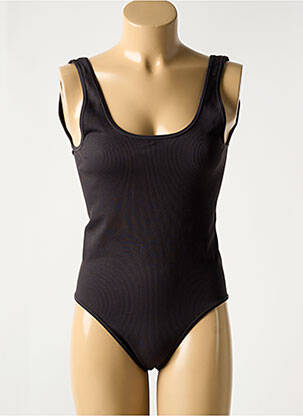 Body serigrafie bretele subțiri negru WOLFORD femeie