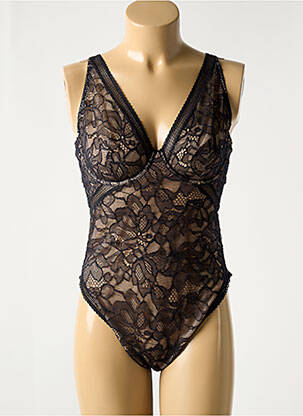 Body de lenjerie broderie negru WOLFORD femeie
