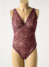 Body de lenjerie broderie violet WOLFORD femme