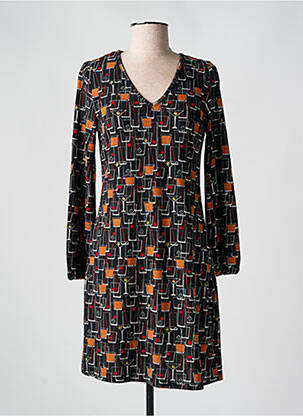 Rochie scurtă mâneci lungi mâneci lungi negru MD'M femeie