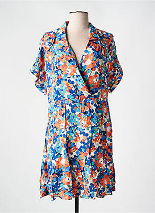Rochie scurtă mâneci scurte mâneci scurte portocalie MOLLY BRACKEN femeie