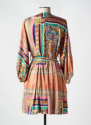 Rochie scurtă mâneci lungi mâneci lungi portocalie MOLLY BRACKEN femeie