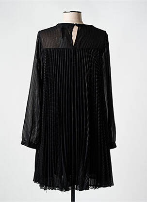Rochie scurtă croială fluidă mâneci lungi negru LE TEMPS DES CERISES femeie