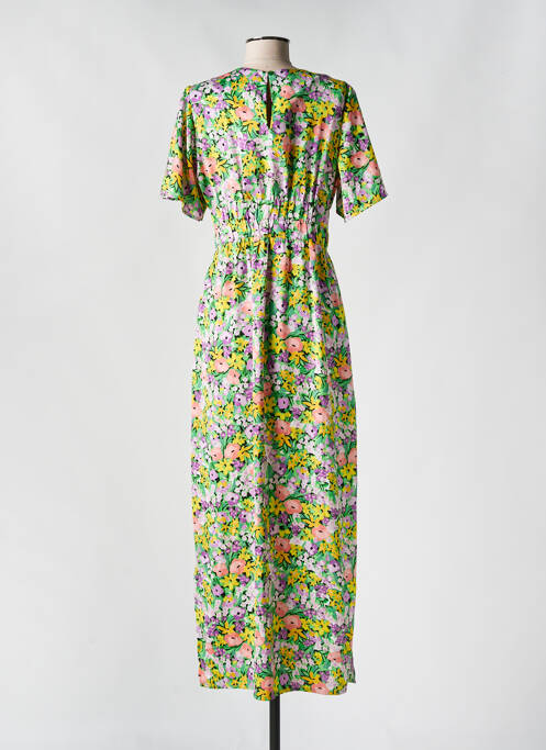 Rochie lungă mâneci scurte mâneci scurte verde HIPPOCAMPE femme