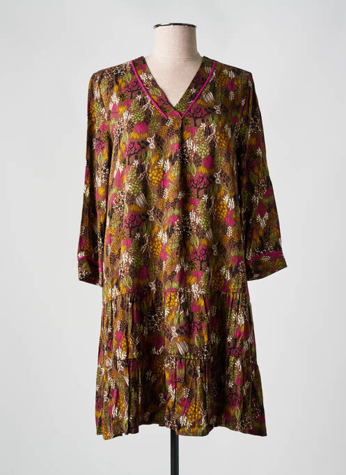 Rochie scurtă maro LOLA ESPELETA femeie