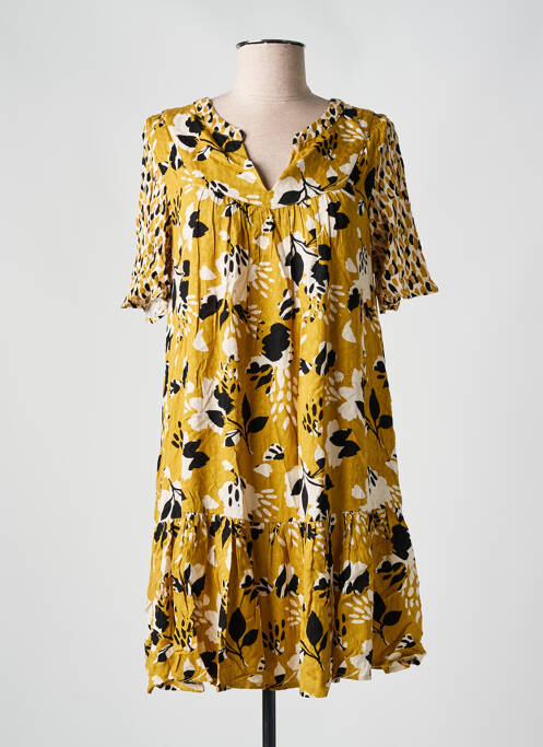 Rochie scurtă galben LOLA ESPELETA femeie