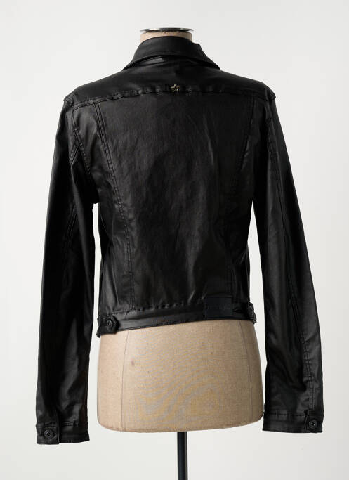 Geci din piele ecologică negru PLACE DU JOUR femeie