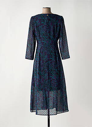 Rochie midi mâneci 3/4 mâneci 3/4 verde LOLA ESPELETA femeie