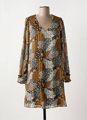 Rochie scurtă maro LOLA ESPELETA femeie