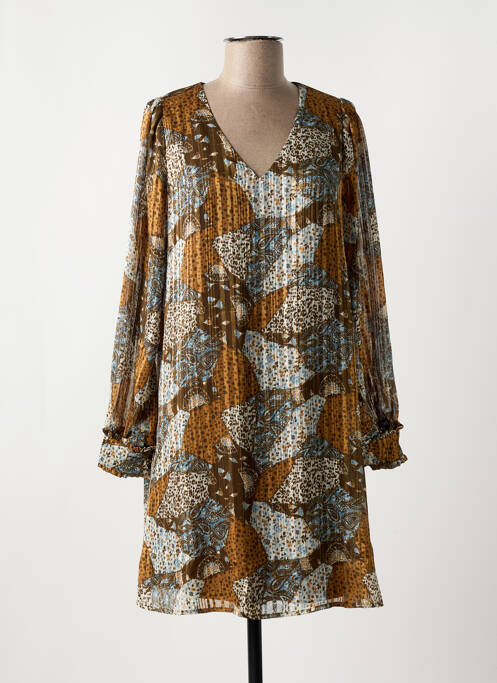 Rochie scurtă maro LOLA ESPELETA femeie