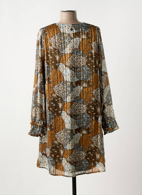 Rochie scurtă maro LOLA ESPELETA femeie