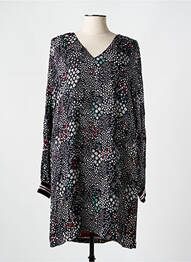 Rochie midi imprimeu fantezie mâneci lungi negru LOLA ESPELETA femeie