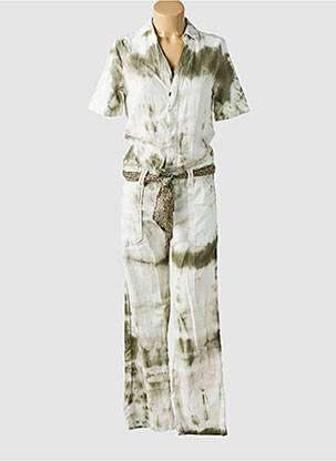 Salopetă-pantalon verde LE TEMPS DES CERISES femeie