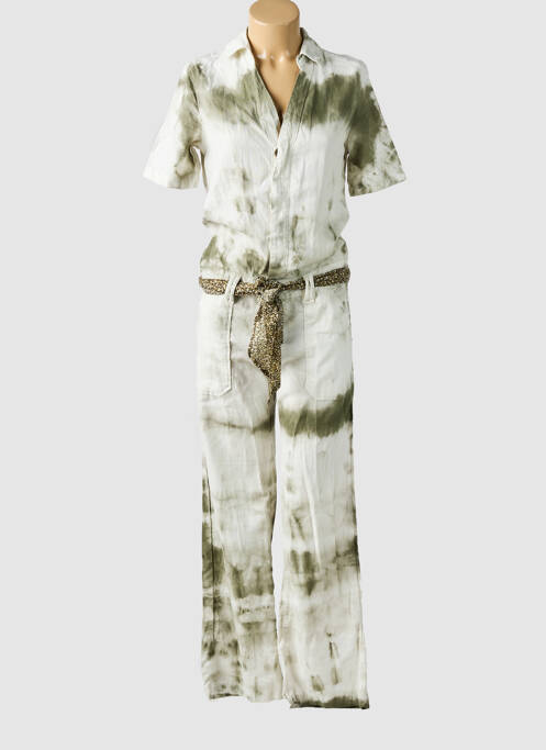 Salopetă-pantalon verde LE TEMPS DES CERISES femeie