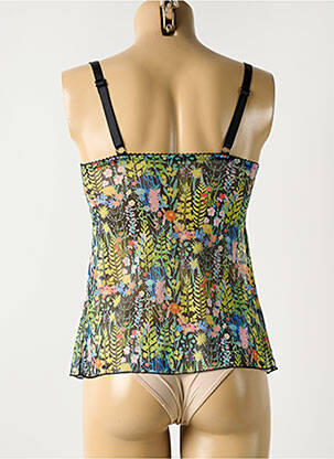 Top/caraco bretele elastice reglabile verde FREYA femeie
