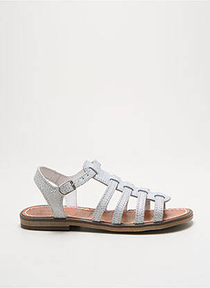 Sandale/Pantofi decupați argintiu BELLAMY fată