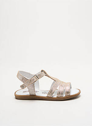 Sandale/Pantofi decupați argintiu BELLAMY fată