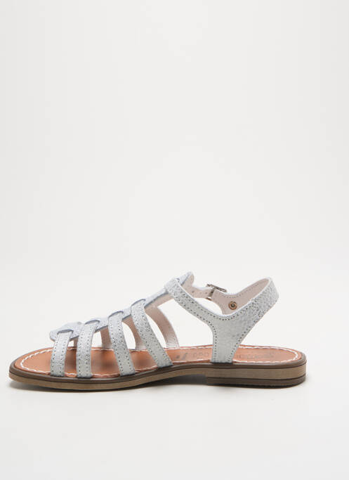 Sandale/Pantofi decupați argintiu BELLAMY fată