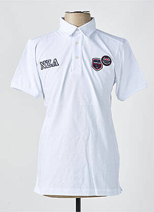 Tricou broderie mâneci scurte alb CAMBERABERO bărbat