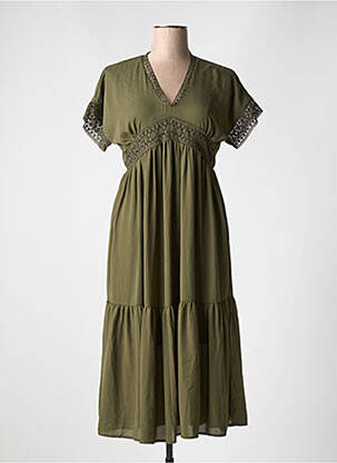 Rochie midi verde VERO MODA femeie