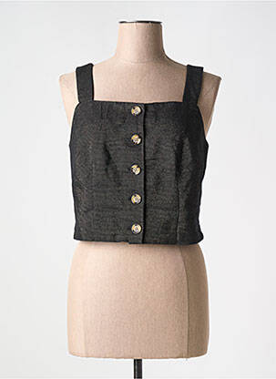 Top guler pătrat bretele subțiri negru VERO MODA femeie