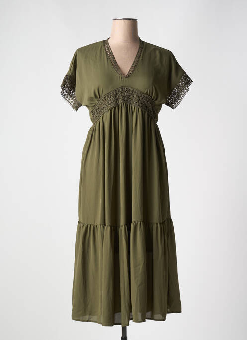 Rochie midi verde VERO MODA femeie