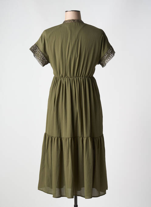 Rochie midi verde VERO MODA femeie