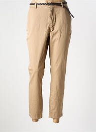 Pantalon chino țesătură poplin mărime normală maro VERO MODA femme