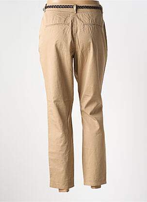 Pantalon chino țesătură poplin mărime normală maro VERO MODA femeie