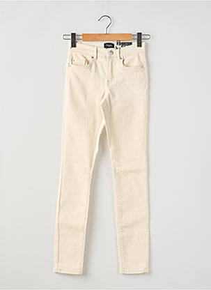 Pantalon slim bej VERO MODA femeie