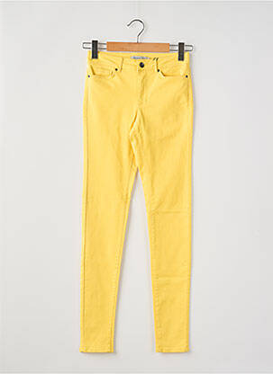 Pantalon slim galben VERO MODA femeie